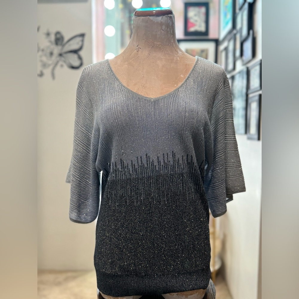 Gradient Glitter Knit Top – Studio 54 Vibes